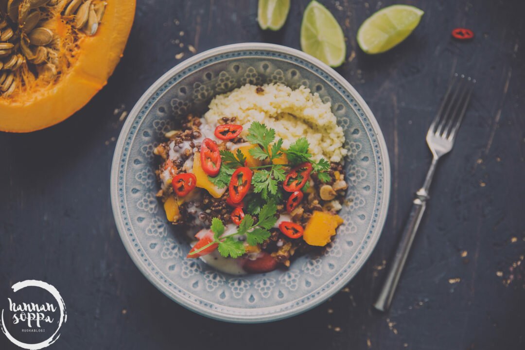 Linssi-kurpitsachili / Hannan soppa