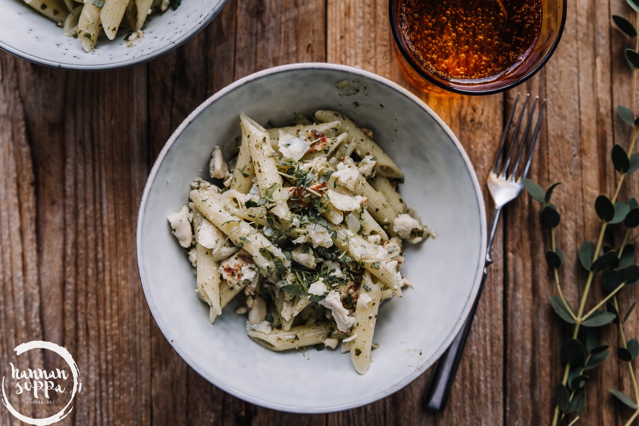kaurapala-pinaattipasta / Hannan soppa